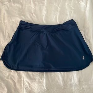 blue pen tennis skirt